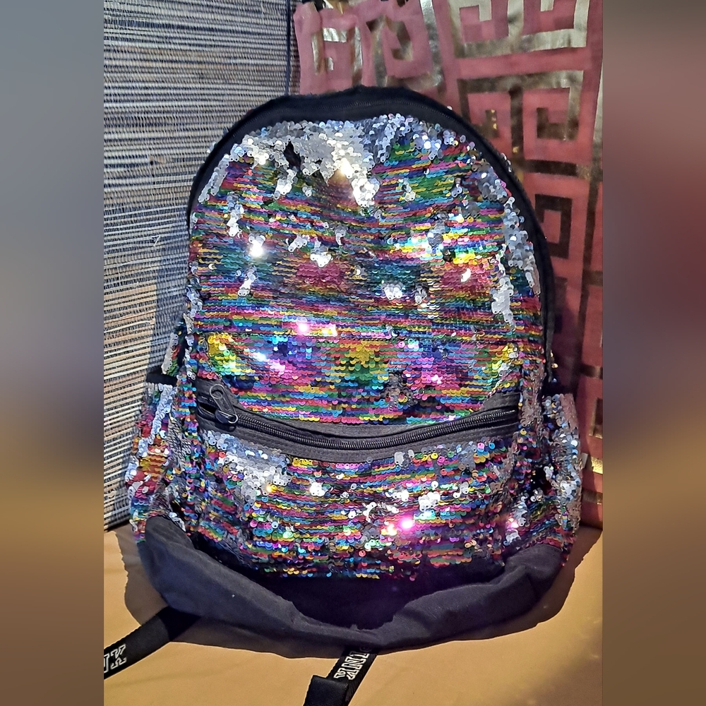 Pink Sequin Back Pack